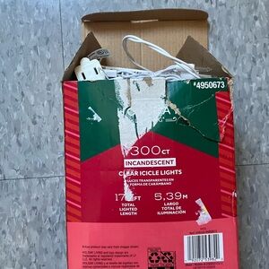 Incandescent Clear Icicle Lights